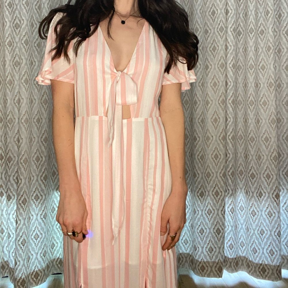 Lost + Wander Pink White Stripe Maxi Dress - Picture 7 of 8
